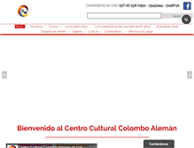 Tablet Screenshot of centroculturalcolomboaleman.org